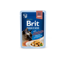 Корм влажный Brit Premium Delicate Fillets in Gravy Chicken for Sterilised для стерилизованных кошек филе в соусе курица 85 г Корм влажный Brit Premium Delicate Fillets in Gravy Chicken for Sterilised для стерилизованных кошек филе в соусе курица 85 г
