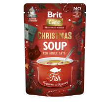 Корм влажный для кошек Brit Care Christmas Fish Soup рождественский суп с рыбой 75 г Корм влажный для кошек Brit Care Christmas Fish Soup рождественский суп с рыбой 75 г