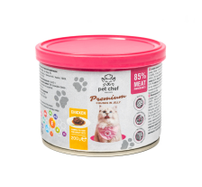 Корм влажный для взрослых котов Pet Chef, кусочки в желе с курицей 200 г