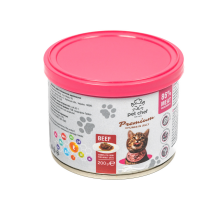 Корм влажный для взрослых котов Pet Chef, кусочки в желе с говядиной 200 г Корм влажный для взрослых котов Pet Chef, кусочки в желе с говядиной 200 г
