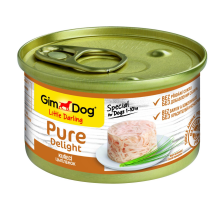 Влажный корм GimDog Pure Delight для собак миниатюрных пород, с курицей, 85 г Влажный корм GimDog Pure Delight для собак миниатюрных пород, с курицей, 85 г