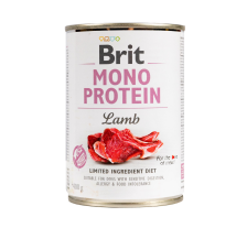 Вологий корм Brit Mono Protein Lamb для собак, з ягнятиною, 400 г
