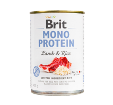 Влажный корм Brit Mono Protein Lamb & Rice для собак, с ягнятиной и рисом, 400 г Влажный корм Brit Mono Protein Lamb & Rice для собак, с ягнятиной и рисом, 400 г