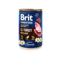 Влажный корм Brit Premium by Nature для собак, индюшатина с печенью, 400 г Влажный корм Brit Premium by Nature для собак, индюшатина с печенью, 400 г