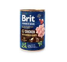 Влажный корм Brit Premium by Nature для собак, курица с куриным сердцем, 400 г Влажный корм Brit Premium by Nature для собак, курица с куриным сердцем, 400 г