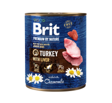 Влажный корм Brit Premium by Nature для собак, индюшатина с печенью, 800 г Влажный корм Brit Premium by Nature для собак, индюшатина с печенью, 800 г
