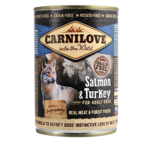 Влажный корм Carnilove Salmon & Turkey для собак, лосось и индейка, 400 г Влажный корм Carnilove Salmon & Turkey для собак, лосось и индейка, 400 г