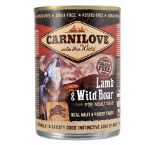 Влажный корм Carnilove Lamb & Wild Boar для собак, ягненок и кабан, 400 г Влажный корм Carnilove Lamb & Wild Boar для собак, ягненок и кабан, 400 г