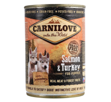 Влажный корм Carnilove Salmon & Turkey для щенков, лосось и индейка, 400 г Влажный корм Carnilove Salmon & Turkey для щенков, лосось и индейка, 400 г