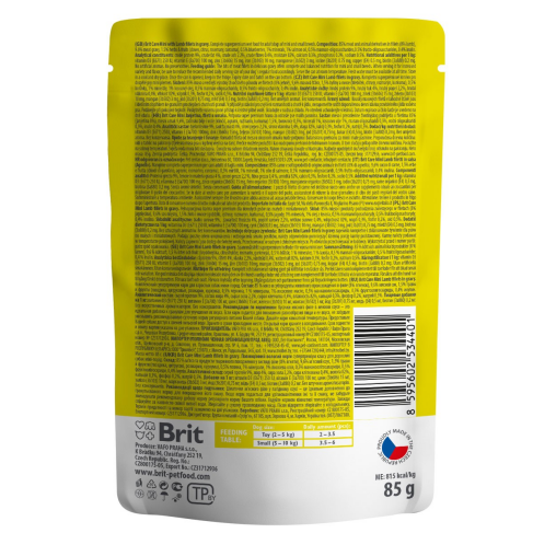 Влажный корм Brit Care Mini для собак, с филе ягненка в соусе, 85 г - фото 3