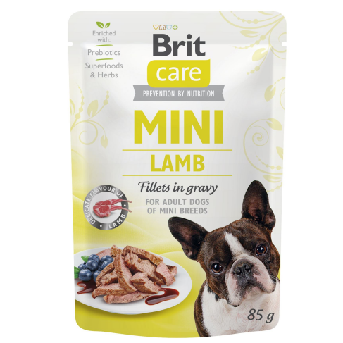 Влажный корм Brit Care Mini для собак, с филе ягненка в соусе, 85 г - фото 1