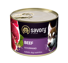 Влажный корм Savory для взрослых собак всех пород, с говядиной, 200 г