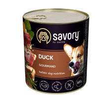 Влажный корм Savory для взрослых собак всех пород, с уткой, 800 г Влажный корм Savory для взрослых собак всех пород, с уткой, 800 г