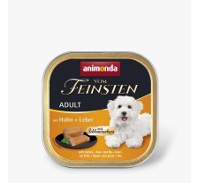 Влажный корм Animonda Vom Feinsten для взрослых собак, с курицей и печенью, 150 г Влажный корм Animonda Vom Feinsten для взрослых собак, с курицей и печенью, 150 г