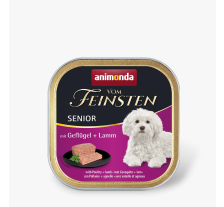 Влажный корм Animonda Vom Feinsten для стареющих собак, с птицей и ягненком, 150 г Влажный корм Animonda Vom Feinsten для стареющих собак, с птицей и ягненком, 150 г