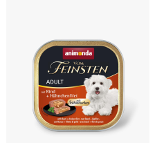Корм влажный для собак Animonda Vom Feinsten gourme Adult with beef and chicken file с говядиной и курицей, 150 г Корм влажный для собак Animonda Vom Feinsten gourme Adult with beef and chicken file с говядиной и курицей, 150 г