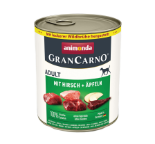 Корм влажный для собак Animonda GranCarno Adult Deer with Apple с олениной и яблоком, 800 г Корм влажный для собак Animonda GranCarno Adult Deer with Apple с олениной и яблоком, 800 г