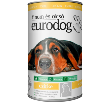 Корм влажный EuroDog Poultry для собак кусочки в желе с птицей 415 г