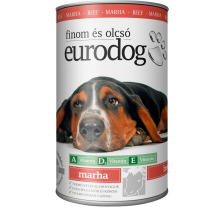 Корм влажный EuroDog Beef для собак кусочки в желе с говядиной 415 г