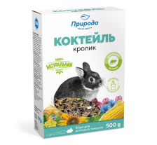Корм Природа Коктейль «Кролик» для декоративных кроликов, 500 г Корм Природа Коктейль «Кролик» для декоративных кроликов, 500 г