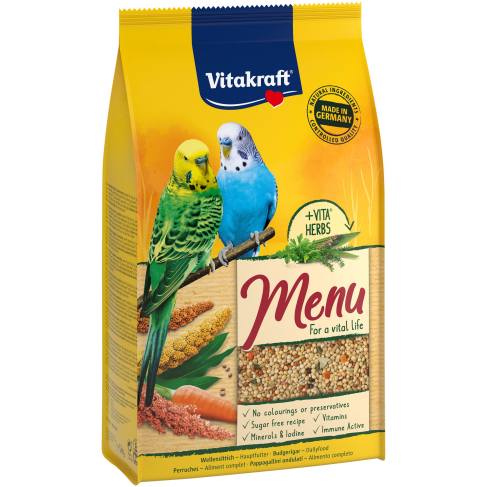 Корм Vitakraft Menu для волнистых попугаев, 1 кг - фото 1