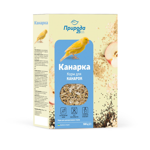 Корм Природа &laquo;Канарка&raquo; для канарок та екзотичних птахів, 500 г - фото 1