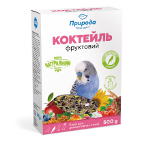 Корм Природа Коктейль «Фруктовый» для волнистых попугаев, 500 г Корм Природа Коктейль «Фруктовый» для волнистых попугаев, 500 г