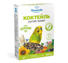 Корм Природа Коктейль «Луговые травы + семена льна» для волнистых попугаев, 500 г Корм Природа Коктейль «Луговые травы + семена льна» для волнистых попугаев, 500 г