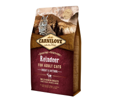 Сухой корм Carnilove Cat Reindeer для активных кошек, оленина и кабан, 2 кг