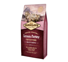 Сухой корм Carnilove Cat Salmon & Turkey для котят, лосось и индейка, 6 кг