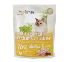Сухой корм Profine Original Adult для взрослых кошек, с курицей и рисом, 300 г Сухой корм Profine Original Adult для взрослых кошек, с курицей и рисом, 300 г
