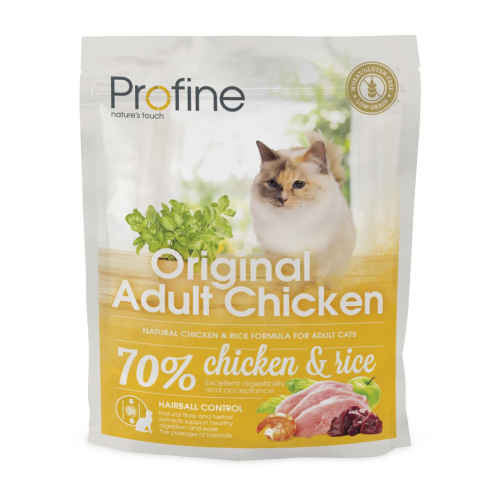 Сухой корм Profine Original Adult для взрослых кошек, с курицей и рисом, 300 г - фото 1