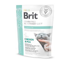 Сухой корм Brit GF VetDiet Cat Struvite для кошек, при мочекаменной болезни, с курицей и горохом, 400 г Сухой корм Brit GF VetDiet Cat Struvite для кошек, при мочекаменной болезни, с курицей и горохом, 400 г