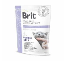 Сухой корм Brit GF VetDiet Cat Gastrointestinal для кошек, при нарушениях пищеварения, с сельдью, лососем, яйцом и горохом, 400 г Сухой корм Brit GF VetDiet Cat Gastrointestinal для кошек, при нарушениях пищеварения, с сельдью, лососем, яйцом и горохом, 400 г