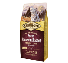 Сухой корм Carnilove Fresh Chicken & Rabbit для взрослых кошек, курица и кролик, 6 кг Сухой корм Carnilove Fresh Chicken & Rabbit для взрослых кошек, курица и кролик, 6 кг