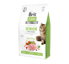 Сухой корм Brit Care Cat GF Senior Weight Control для пожилых кошек с избыточным весом, курица, 2 кг Сухой корм Brit Care Cat GF Senior Weight Control для пожилых кошек с избыточным весом, курица, 2 кг