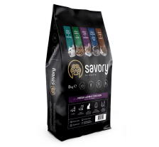 Сухой корм Savory для стерилизованных кошек, со свежим ягненком и курицей, 8 кг Сухой корм Savory для стерилизованных кошек, со свежим ягненком и курицей, 8 кг