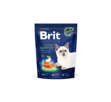 Сухой корм Brit Premium Cat by Nature Sterilized Salmon для стерилизованных кошек, с лососем, 300 г Сухой корм Brit Premium Cat by Nature Sterilized Salmon для стерилизованных кошек, с лососем, 300 г