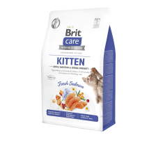 Сухой корм Brit Care Cat by Nutrition Kitten Gentle Digestion Strong Immunity для котят, с лососем, 400 г Сухой корм Brit Care Cat by Nutrition Kitten Gentle Digestion Strong Immunity для котят, с лососем, 400 г