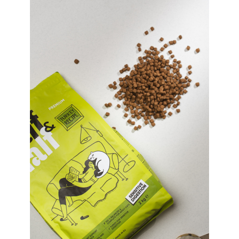 Сухой корм Half&amp;Half для кошек с чувствительным пищеварением, с индейкой, 300 г - фото 4