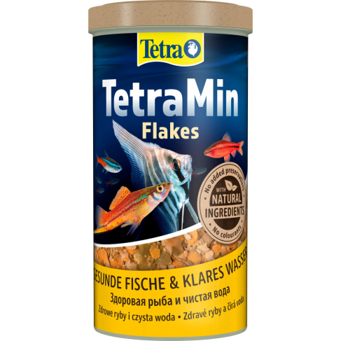 Корм Tetra Min Flakes для акваріумних рибок, 200 г (пластівці) - фото 1