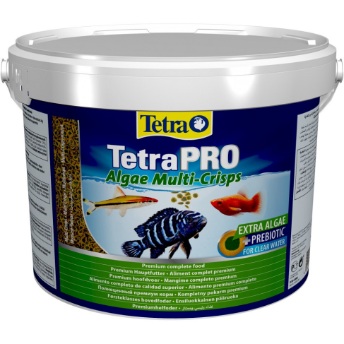 Корм Tetra PRO Algae Multi-Crisps для травоїдних риб, з овочами, 1,9 кг (чіпси) - фото 1