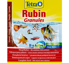 Корм Tetra Rubin Granules для аквариумных рыбок, для яркости окраски, 15 г (гранулы)
