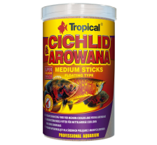 Сухой корм Tropical Cichlid & Arowana Medium Sticks для мясоядных цихлид, 360 г (палочки) Сухой корм Tropical Cichlid & Arowana Medium Sticks для мясоядных цихлид, 360 г (палочки)