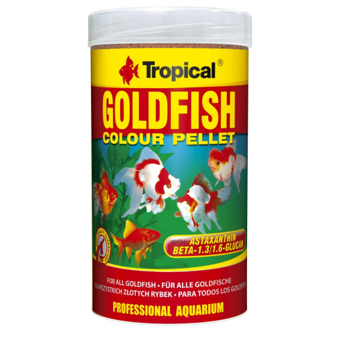 Сухой корм Tropical Goldfish Color Pellet для золотых рыбок, 90 г (гранулы) - фото 1