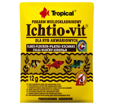 Сухой корм Tropical Ichtio-Vit для всех аквариумных рыб, 12 г (хлопья)