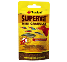 Сухой корм Tropical Supervit Mini Granulat для аквариумных рыб, 10 г (гранулы) Сухой корм Tropical Supervit Mini Granulat для аквариумных рыб, 10 г (гранулы)