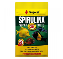 Сухой корм Tropical Super Spirulina Forte для аквариумных травоядных рыб, 12 г (хлопья) Сухой корм Tropical Super Spirulina Forte для аквариумных травоядных рыб, 12 г (хлопья)