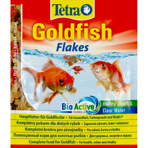 Корм Tetra Goldfish Flakes для золотых рыбок, 12 г (хлопья) - фото 1