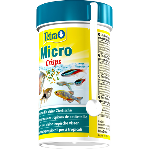 Корм Tetra Micro Crisps для мелких аквариумных рыбок, 100 мл (микрочипсы) - фото 3